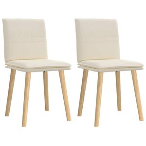 vidaXL Eetkamerstoelen 2 st linnen