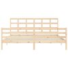 vidaXL Bedframe met hoofdbord massief hout 200x200 cm