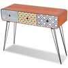 vidaXL Wandtafel met 3 lades bruin