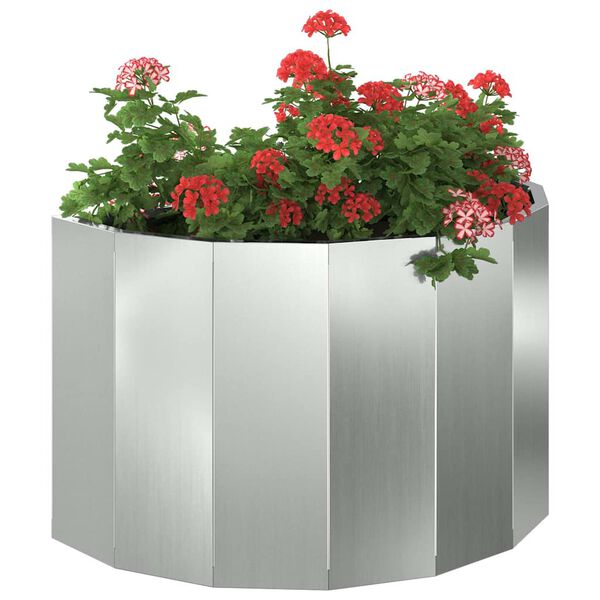 vidaXL Plantenbak Zilver 60 x 30 x 35 cm Gegalvaniseerd staal