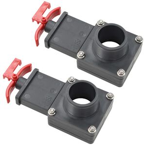 vidaXL Zwembadklep 2 st 1,5"