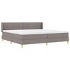 vidaXL Boxspringbed met matras Taupe 200 x 200 cm Polyester