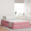 vidaXL Opbergbed met matras met matras Roze 120 x 200 cm Fluweel
