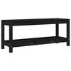 vidaXL Tuinbank 108x35x45 cm massief grenenhout zwart