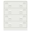 vidaXL Dressoir 67x39x83 cm staal wit