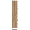 vidaXL Highboard Artisan Eiken 34,5 x 34 x 180 cm Bewerkt hout