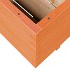 vidaXL Plantenbak 90x60x49,5 cm massief grenenhout wasbruin