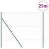 vidaXL Afrasteringspaal Groen 25 x 1,5 m (36 mm gaas) Staal