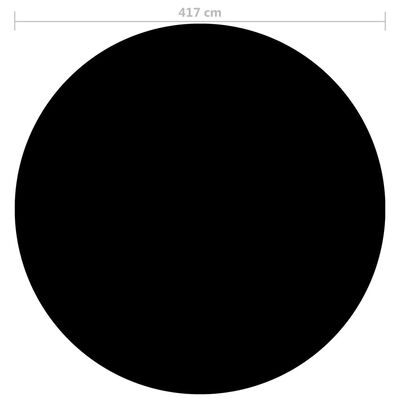 vidaXL Zwembadhoes 417 cm PE zwart