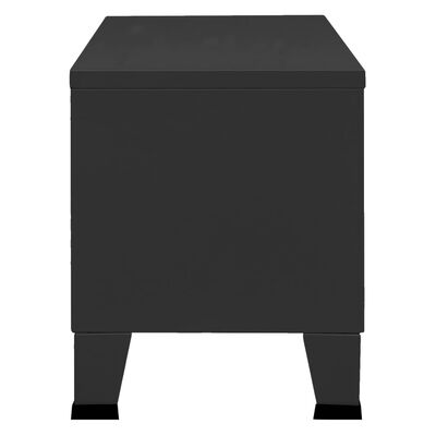 vidaXL Tv-meubel industrieel 105x35x42 cm metaal zwart