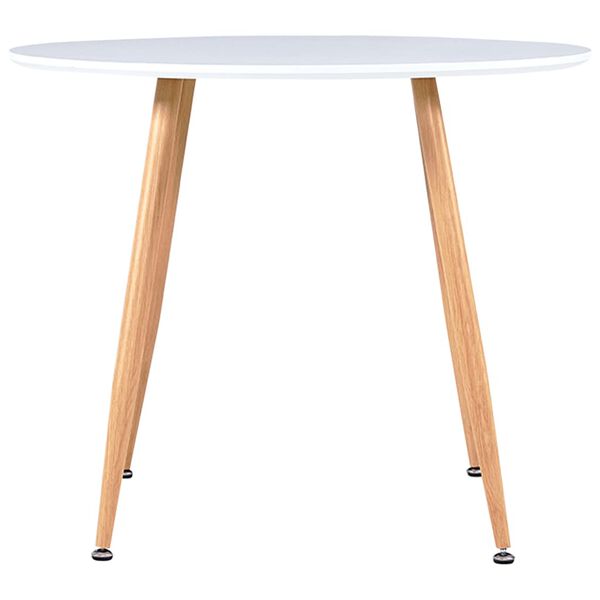 vidaXL 3-delige Eethoek stof geel