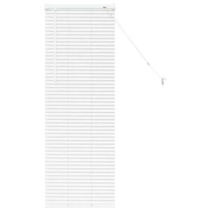 vidaXL Raamblind met gordijnen Wit Aluminium