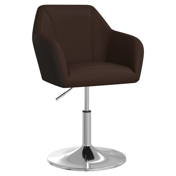 vidaXL Eetkamerstoelen 6 st kunstleer bruin