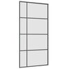 vidaXL Schuifdeur met beslagset 102,5x205 cm ESG glas zwart