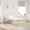 vidaXL Bedframe zonder matras 140x190 cm stof cr&egrave;mekleurig