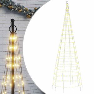 vidaXL LED-kerstboom 550 LED's warm wit 300 cm
