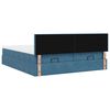 vidaXL Ottoman bed met matrassen 160x200cm fluweel donkerblauw