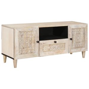 vidaXL TV Eenheden met lade Wit 105 x 33 x 46 cm Bewerkt hout