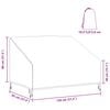 vidaXL Tuinbankhoes Zwart 130 x 95 x 40 / 80 cm 600D Oxford Stof