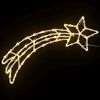 vidaXL Kerstverlichting vallende ster silhouet 2 st 50 LED's warm wit