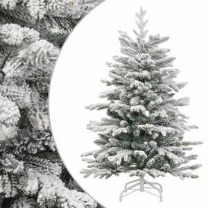 vidaXL Kunstkerstboom met scharnieren en sneeuw 120 cm