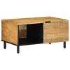 vidaXL Salontafel 80x50x40 cm massief mangohout bruin