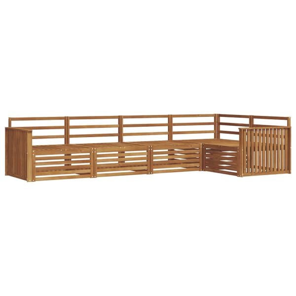 vidaXL Buiten bankenset 5 pcs Naturel Massief Acaciahout