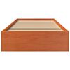 vidaXL Bedframe zonder matras massief grenenhout wasbruin 90x200 cm