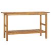 vidaXL Wastafelkast 132x45x75 cm massief teakhout