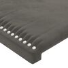vidaXL Boxspring met matras fluweel donkergrijs 80x200 cm