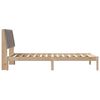 vidaXL Bedframe met hoofdeinde Bruin 100 x 200 cm Massief grenenhout
