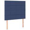 vidaXL Boxspring met matras en LED stof blauw 80x200 cm