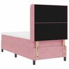 vidaXL Boxspringbed met matras met LED Roze 90 x 200 cm Fluweel
