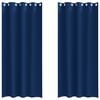 vidaXL Zwart-out Gordijnen met Ringen 2 st Donkerblauw 225 x 140 cm