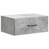 vidaXL Wandbeugel Bedkast Betongrijs 49 x 34,5 x 20 cm Bewerkt hout