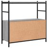 vidaXL Boekenrek 80x30x78,5 cm bewerkt hout en ijzer grijs sonoma