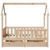 vidaXL Kinderbedframe met lades 80x170 cm massief grenenhout