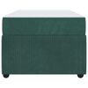 vidaXL Bedframe met matras Donkergroen 80 x 200 cm Stof