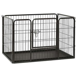 vidaXL Puppyren 91,5x59x61 cm staal