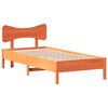 vidaXL Bedframe zonder matras massief grenenhout wasbruin 100x200 cm
