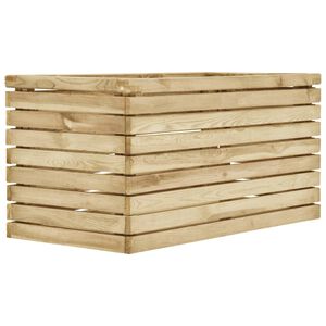 vidaXL Plantenbak verhoogd 100x50x50 cm ge&iuml;mpregneerd grenenhout