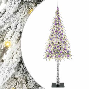 vidaXL Kerstboom met 300 LED met standaard Wit 210 cm PE en staal