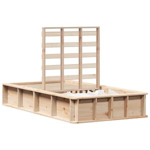 vidaXL Bedframe Bruin 90 x 190 cm Massief grenenhout