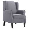 vidaXL Fauteuil stof donkergrijs