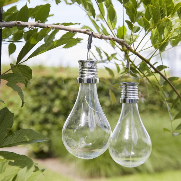 Luxform LED-feestverlichting voor buiten solar transparant 12 st 95220