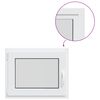 vidaXL Kleur binnenkant kelderraam Wit RISOR 70 x 60 cm