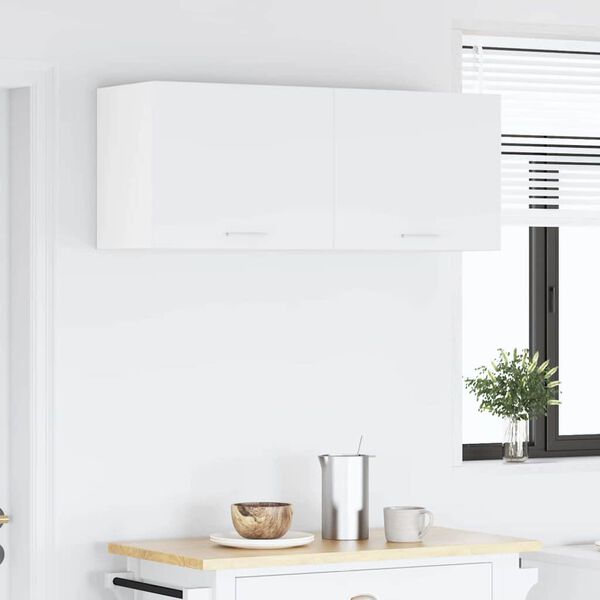 vidaXL Hangkast met opslag 2 pcs Wit 50 x 31 x 40 cm Bewerkt hout