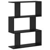 vidaXL Boekenkast Zwart Eiken 70 x 24 x 97 cm Bewerkt hout