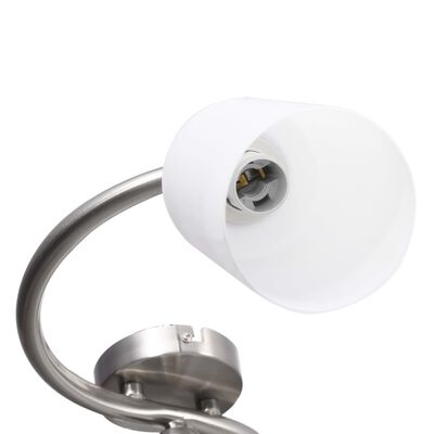 vidaXL Plafondlamp met keramieke cilindervormige kappen 3xE14 wit