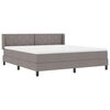 vidaXL Boxspringbed met matras Taupe 200 x 180 cm Polyester